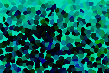 Abstract art background in mosaic bubble style, cold tone palette