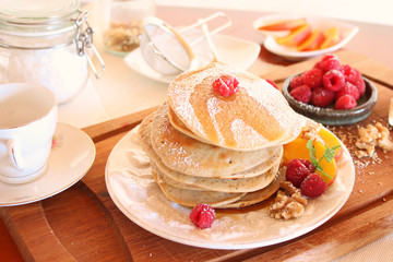 Pancakes mit Sirup