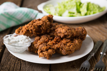 Crisp, juicy grilled chicken