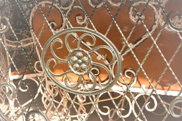 Decorative parts of metal, elements of hand forging