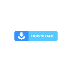 Fototapeta premium Modern Download Button Icon