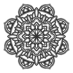 mandala flower illustration design