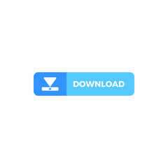 Modern Download Button Icon