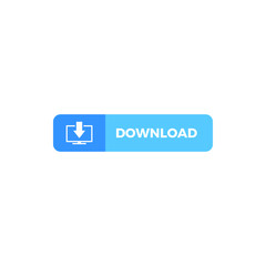 Modern Download Button Icon