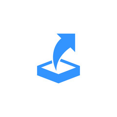 Modern Upload Button Icon