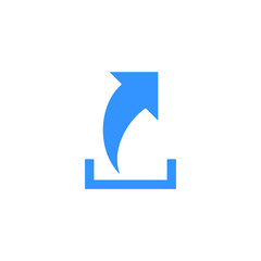 Modern Upload Button Icon