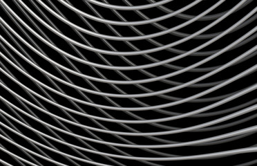 curved mesh lines