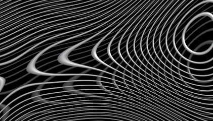 curved lines 3d graphic 