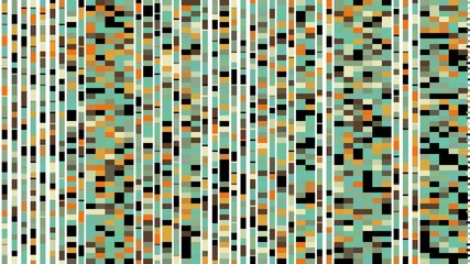 Fototapeta premium mosaic dark sea green and sandy brown colored squares. simple seamless pattern illustration for plaid, postcard, wrapping paper, wallpaper, textiles fabric or fashion concept design