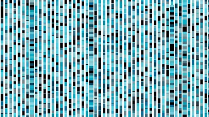 different sizes of mosaic squares medium turquoise, very dark blue and light sea green colored. seamless graphic pattern for digital printing products or your cloth fashion concept design