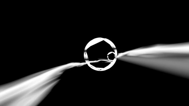 Black and White Warp VJ Tunnel