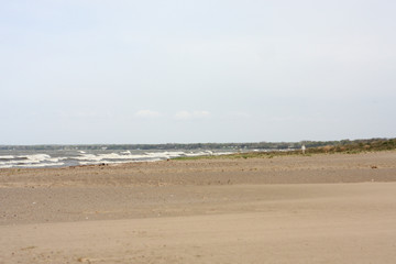 Fototapeta na wymiar beach and sea at Nickel Plate Beach Ohio