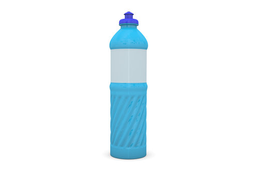 blue plastic bottle 3d detergente