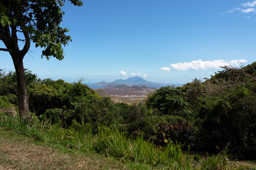 St Kitts Island in the Caribbean scenic view 