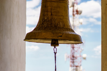 Bronze bell from Leon Cathedral in Nicaragua to call catholic celebrations