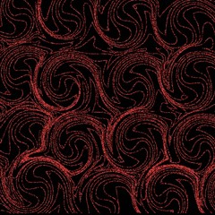 abstract red lines on a black background. shine. tinsel.eps 10