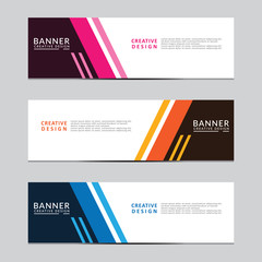 Vector abstract geometric design banner web template. Modern design. Vector illustration