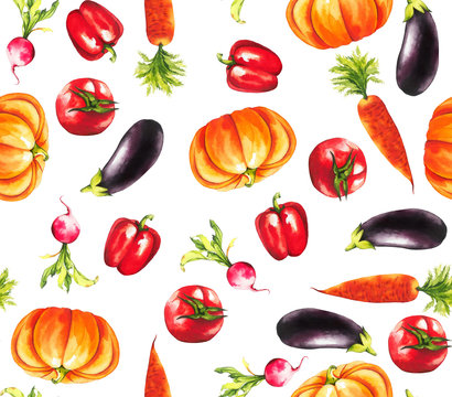 Delicious vegetable pattern