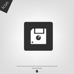 Floppy disk icon. Vector illustration sign