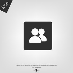 People icon. Vector illustration sign