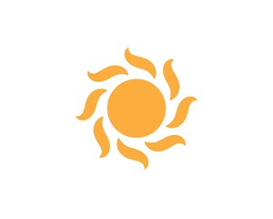 sun ilustration logo vector icon