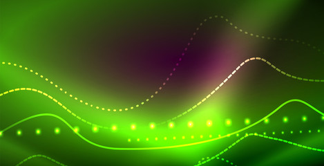Neon lines shiny glowing background
