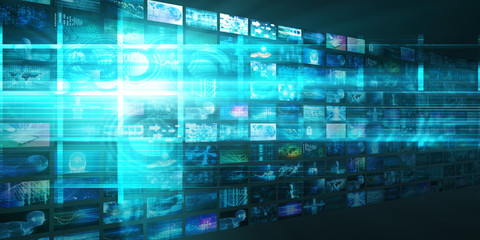 Video Screens Abstract