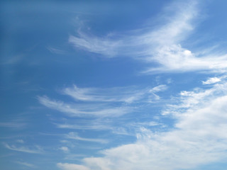 blue sky with white clouds
