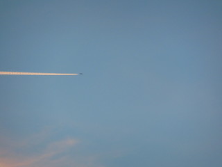 airplane in the sky