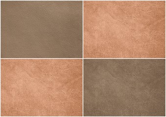 Fototapeta premium The texture of genuine leather. Impeccable and stylish background. Beautiful stylish background. Natural skin texture close up. Brown background. The structure of the leather material brown shades.