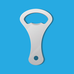 Bottle opener vector illustration.