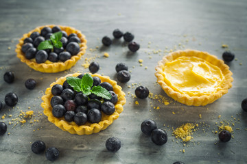 Little blueberries tarts