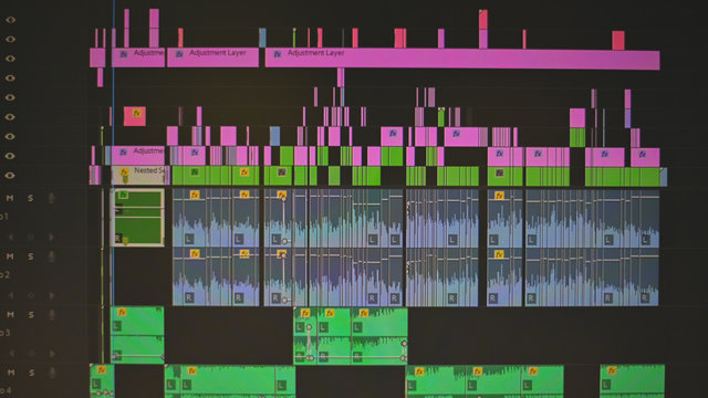 video editting timeline