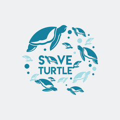 World Turtle Day Vector Template Design Illustration