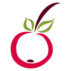 ripe berry or fruit on a branch with leaves