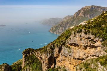 Fototapeta na wymiar landscapes of the Trails of the Gods, on the Amalfi Coast, in southern Italy