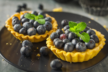 Little blueberries tarts