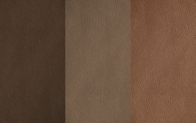 Fototapeta premium The texture of genuine leather. Impeccable and stylish background. Beautiful stylish background. Natural skin texture close up. Brown background. The structure of the leather material brown shades.