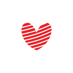modern romantic love symbol or icon isolated logo concept
