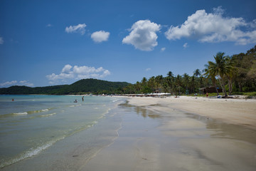 Phu Quoc island, Vietnam: White sand and clear blue sea on beautiful Sao beach