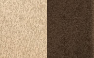 The texture of genuine leather. Impeccable and stylish background. Beautiful stylish background. Natural skin texture close up. Brown background.  The structure of the leather material brown shades.