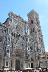 View of the Cathedral of Santa Maria del Fiore in Florence Italy