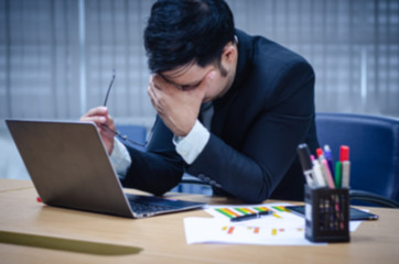 CEO stressed from the stock market fell sharply