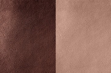 The texture of genuine leather. Impeccable and stylish background. Beautiful stylish background. Natural skin texture close up. Brown background.  The structure of the leather material brown shades.