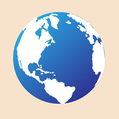 Earth globes isolated on brown background.Vector planet earth icon.Earth Globes.