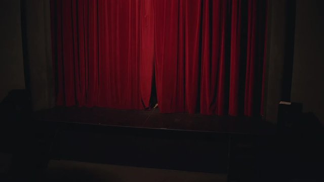 Actor in a theatre reviewing the script