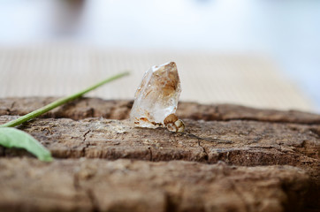 Rare Clear Quartz Brandberg Skeletal Quartz, Premium quality elestial Quartz Terminated Twin. Crystal Clear, great terminations, free standing quartz point. Unique looking crystal tower. 