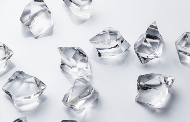 Crystal on white background