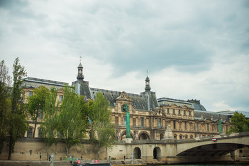 PARIS, FRANCE - MAY 12, 2019. Beautiful view of city streets, centre of city. Vacation in Paris