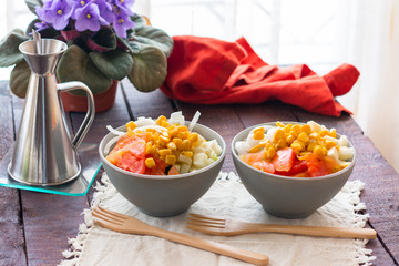 Healthy vegetable salad